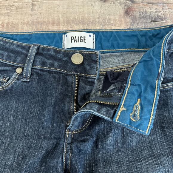 Paige Jeans Women's Size 26 Skyline Skinny Stretch Mid Rise Blue Denim - Picture 3 of 12